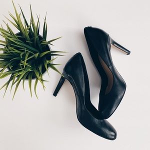 Aldo Black Leather Heel